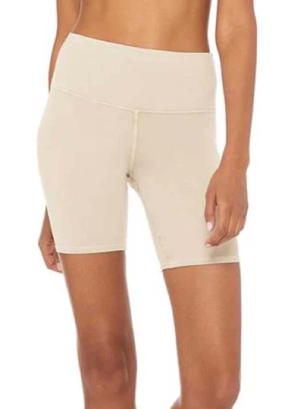 Alo Yoga Limestone Green Airbrush High Waist Biker Shorts Size S Sculpting Sport